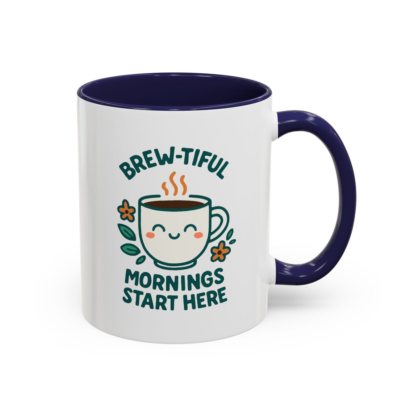 Brew-tiful Mornings Coffee Mug, Cute Coffee Cup for Morning Rituals, Perfect Gift for Coffee Lovers, Birthdays, Home Decor