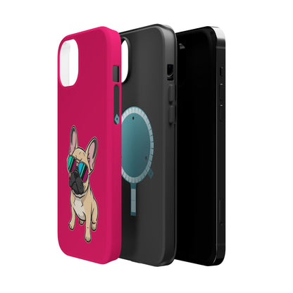 French Bulldog with Sunglasses - Magnetic Phone Case