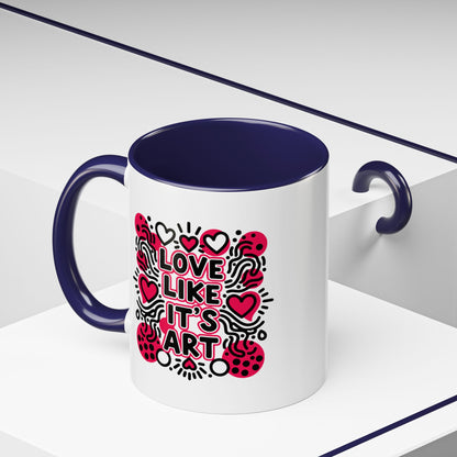 Love Like It’s Art - Color Accent Mug