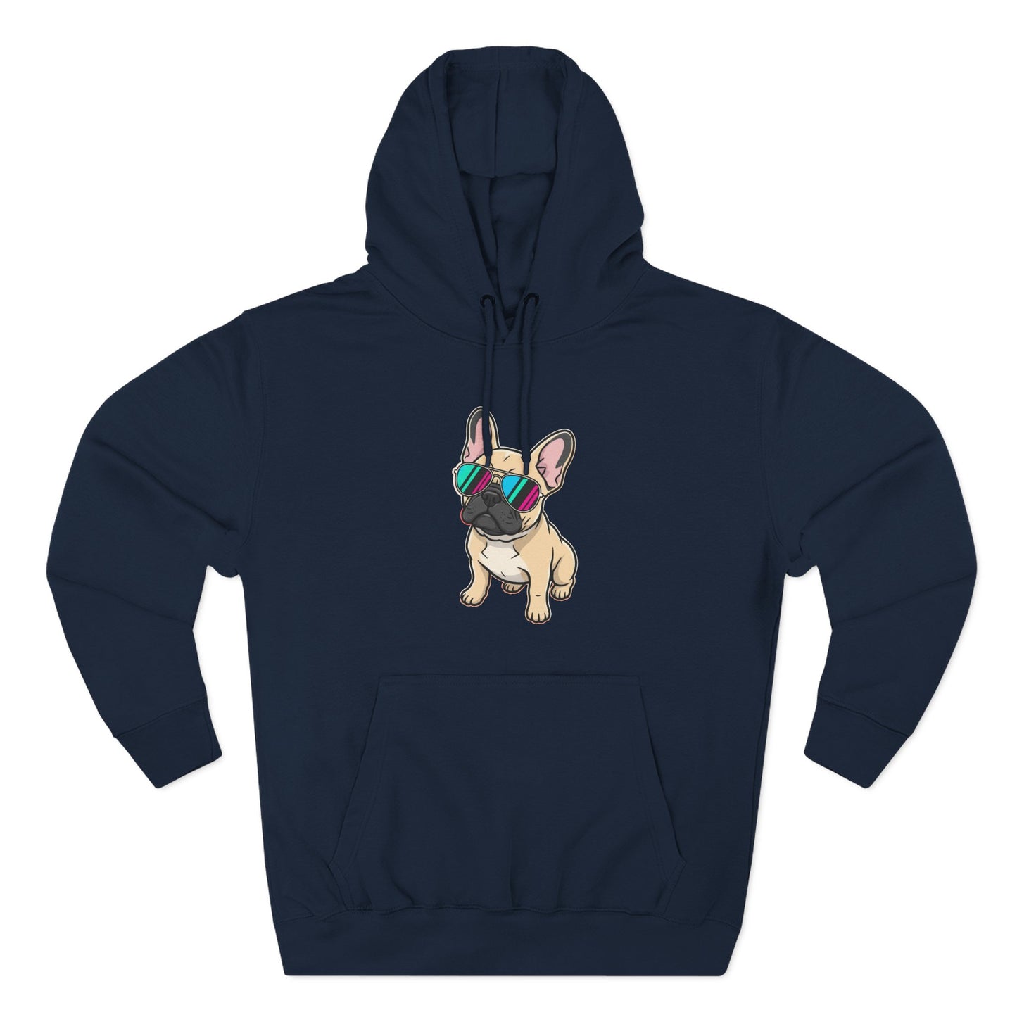 French Bulldog with Sunglasses - Hoodie