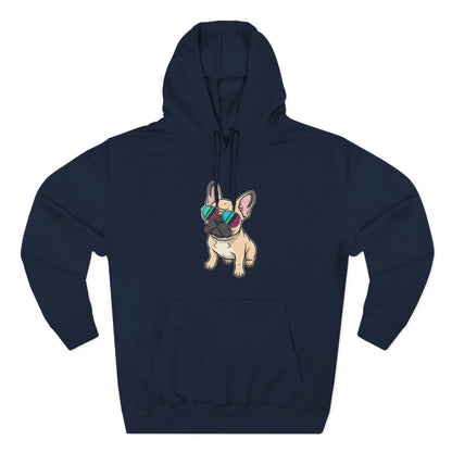 French Bulldog with Sunglasses - Hoodie