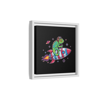 Cosmic Rider - Framed Canvas