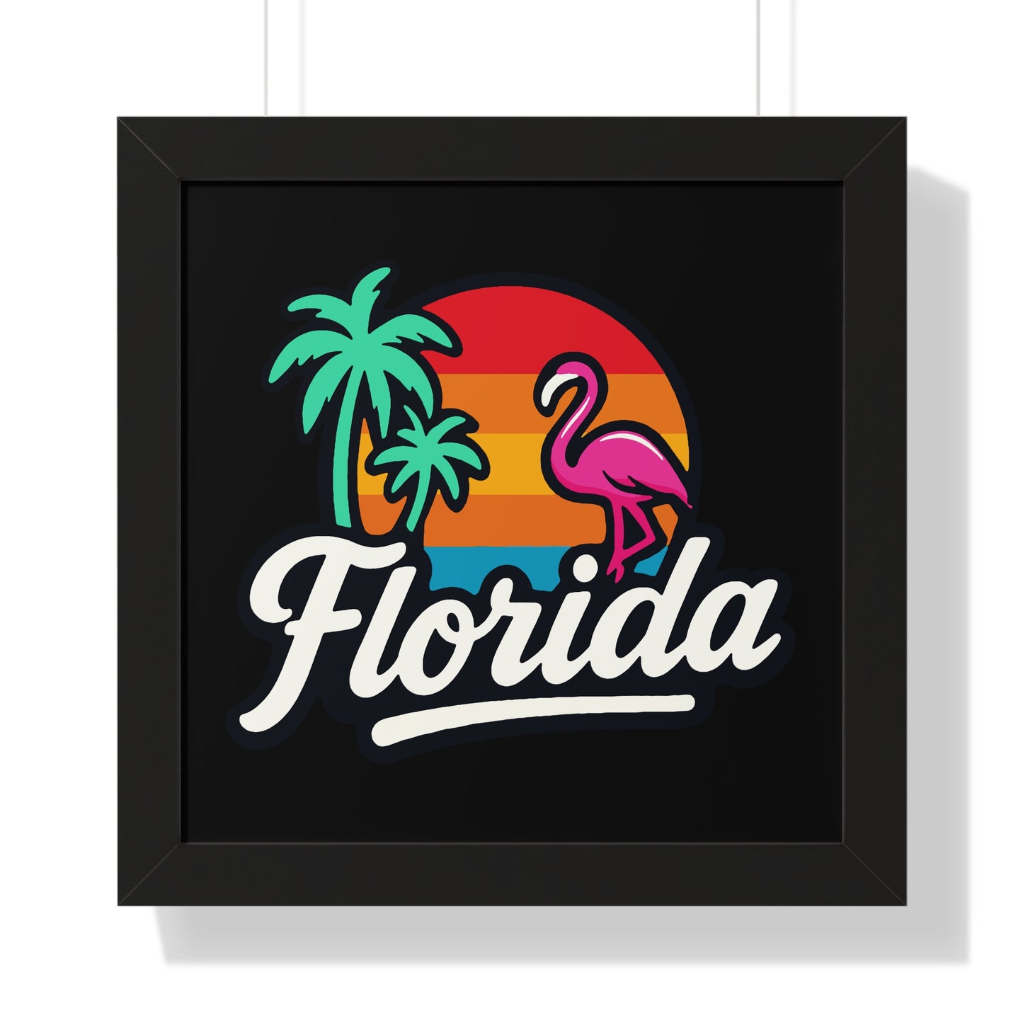 Florida Sunset Palm - Framed Poster