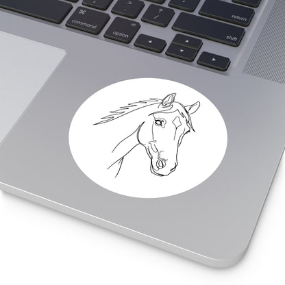 Horse Portrait Sketch - Sticker