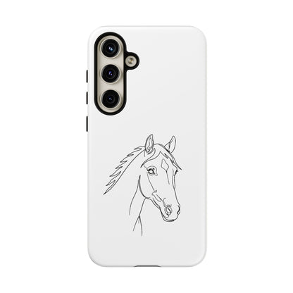 Horse Portrait Sketch - Tough Phone Case