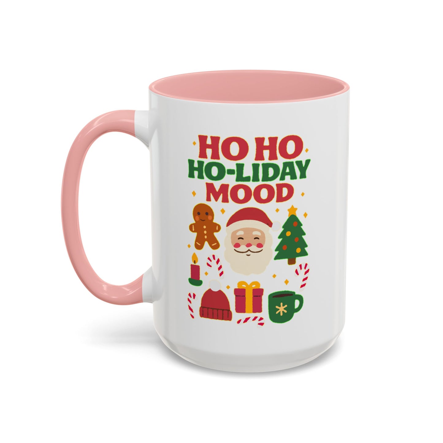 Ho Ho Ho-liday Mood - Color Accent Mug