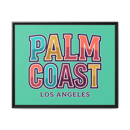 Palm Coast - Los Angeles - Framed Canvas