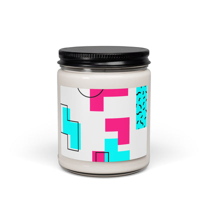 Retro Geometric Vibes - Scented Candle