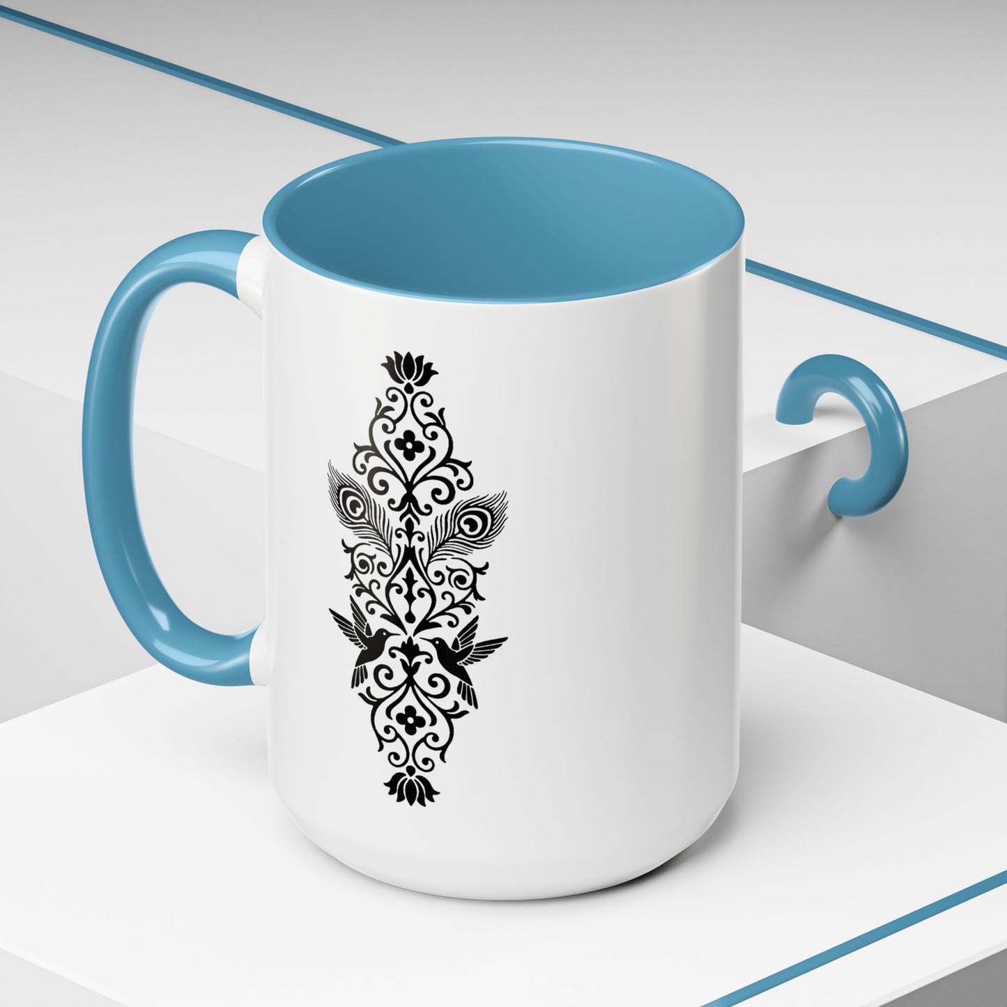 Hummingbird Soulmates - Color Accent Mug