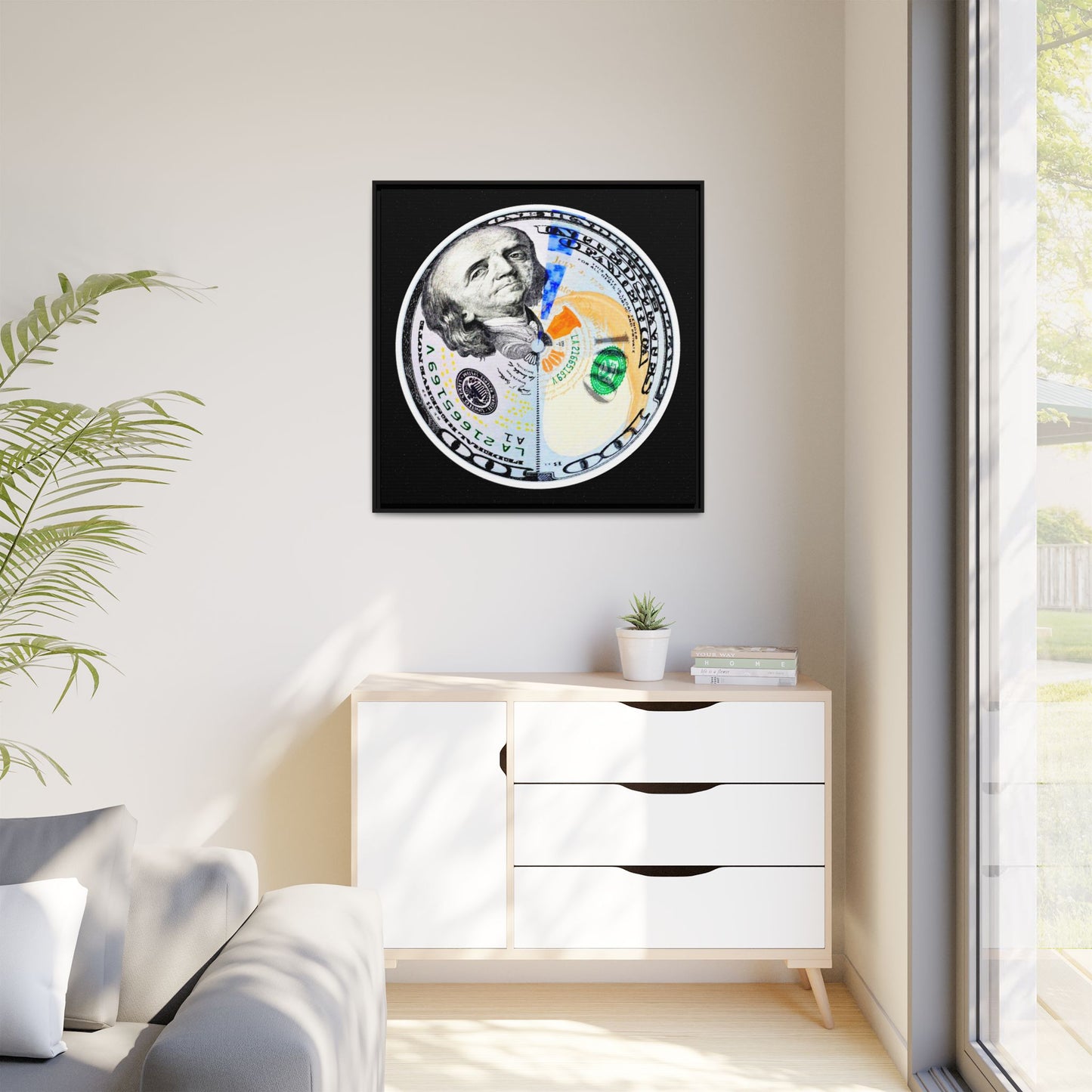 THE MOONEY - Framed Canvas