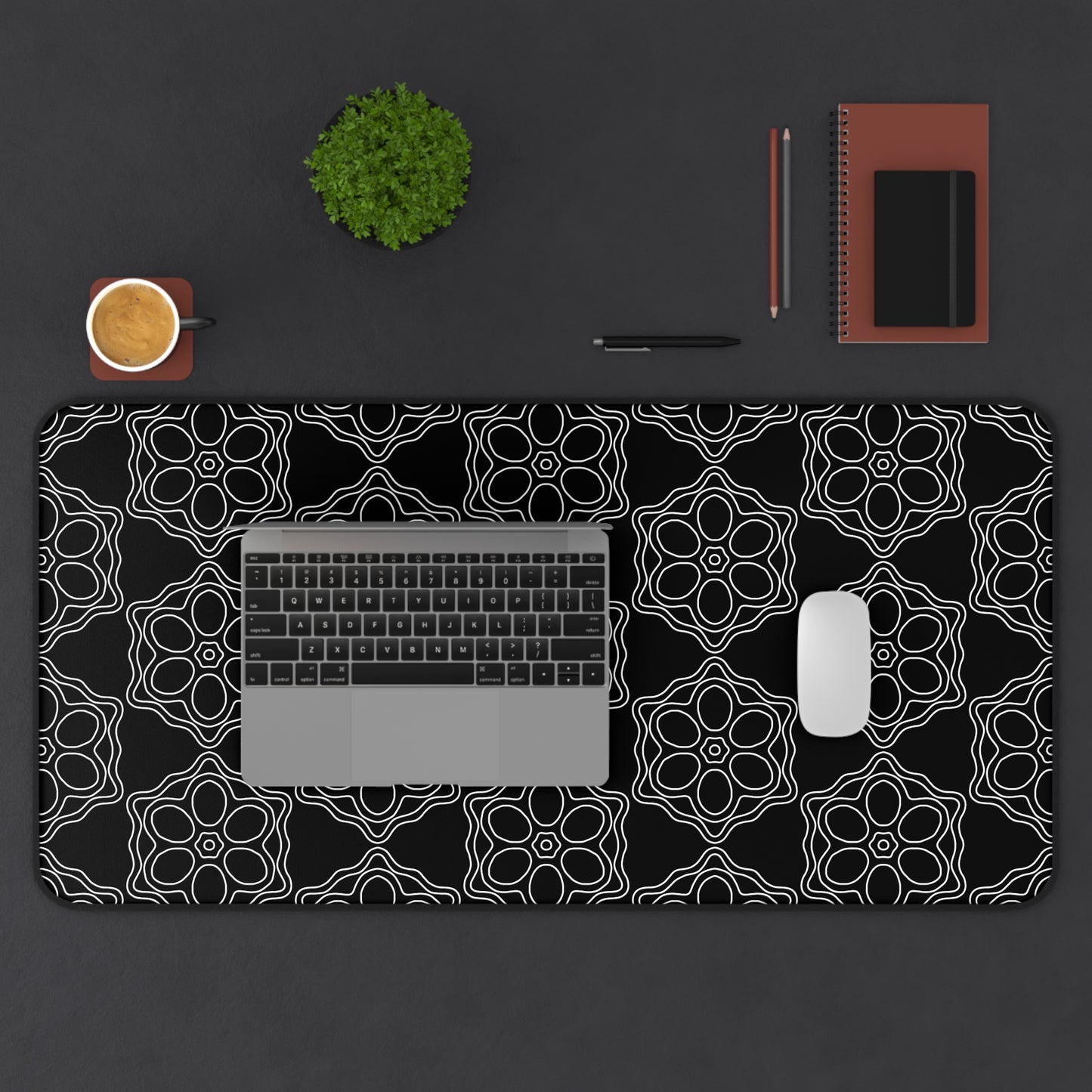 Geometric Sacred Flower - Desk Mat