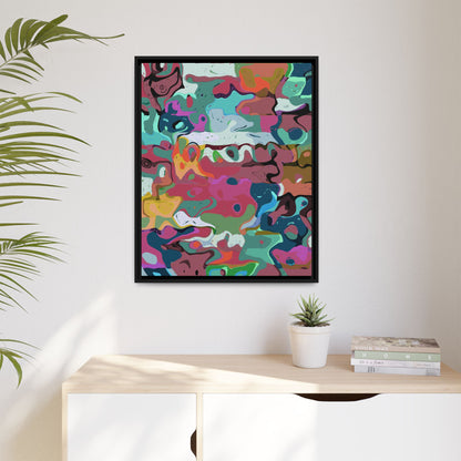 Colorful Abstract Marble - Framed Canvas