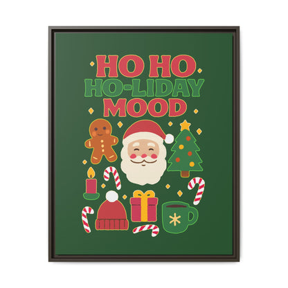 Ho Ho Ho-liday Mood - Framed Canvas