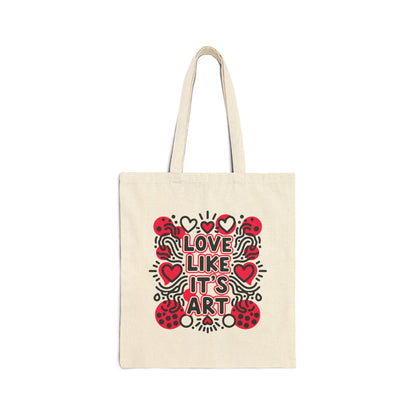 Love Like It's Art - Canvas Tote Bag