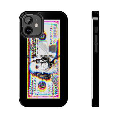 100 Dollars Bill - Neon Color Explosion - Phone Case