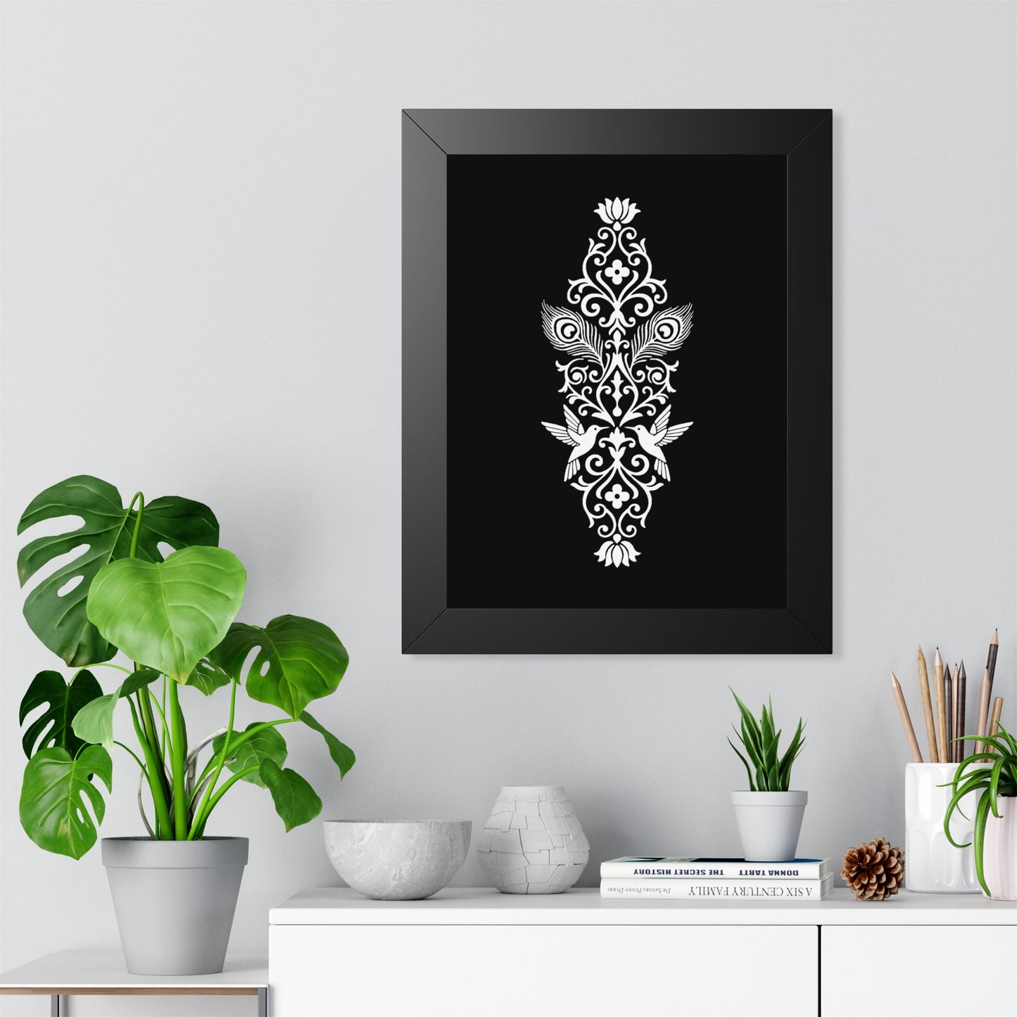 Hummingbird Soulmates - Framed Poster