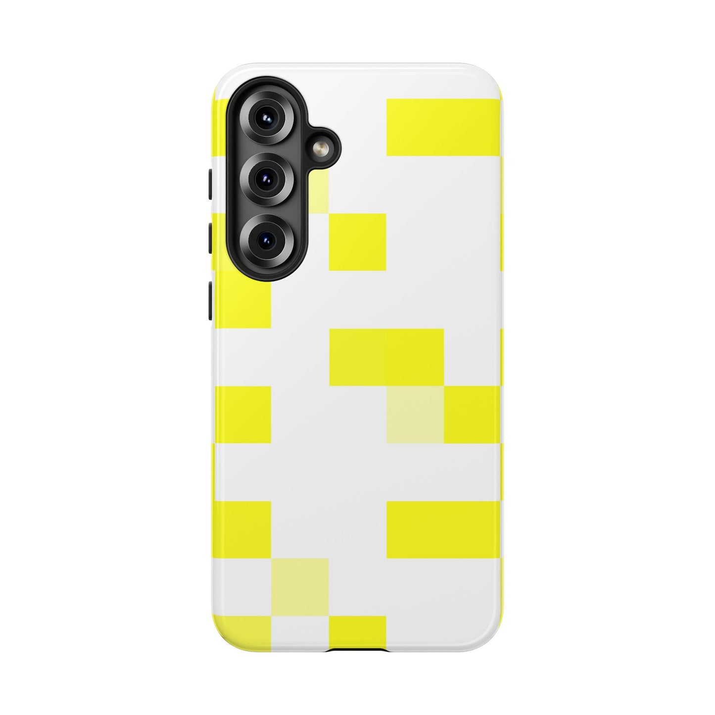 Yellow Pixel Grid -  Phone Case