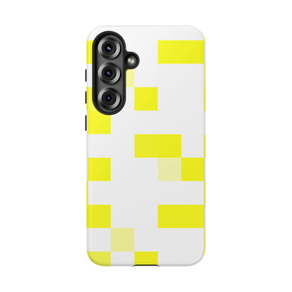 Yellow Pixel Grid -  Phone Case