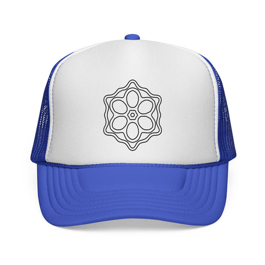 Vintage-Inspired Truckers Caps with Decorative Floral Design, Perfect for Outdoor Adventures, Festivals, Gifts for Him & Her