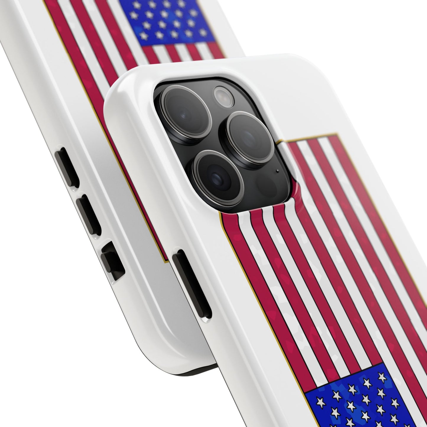 New Glory American Flag (Gold Edge Edition) - Phone Case