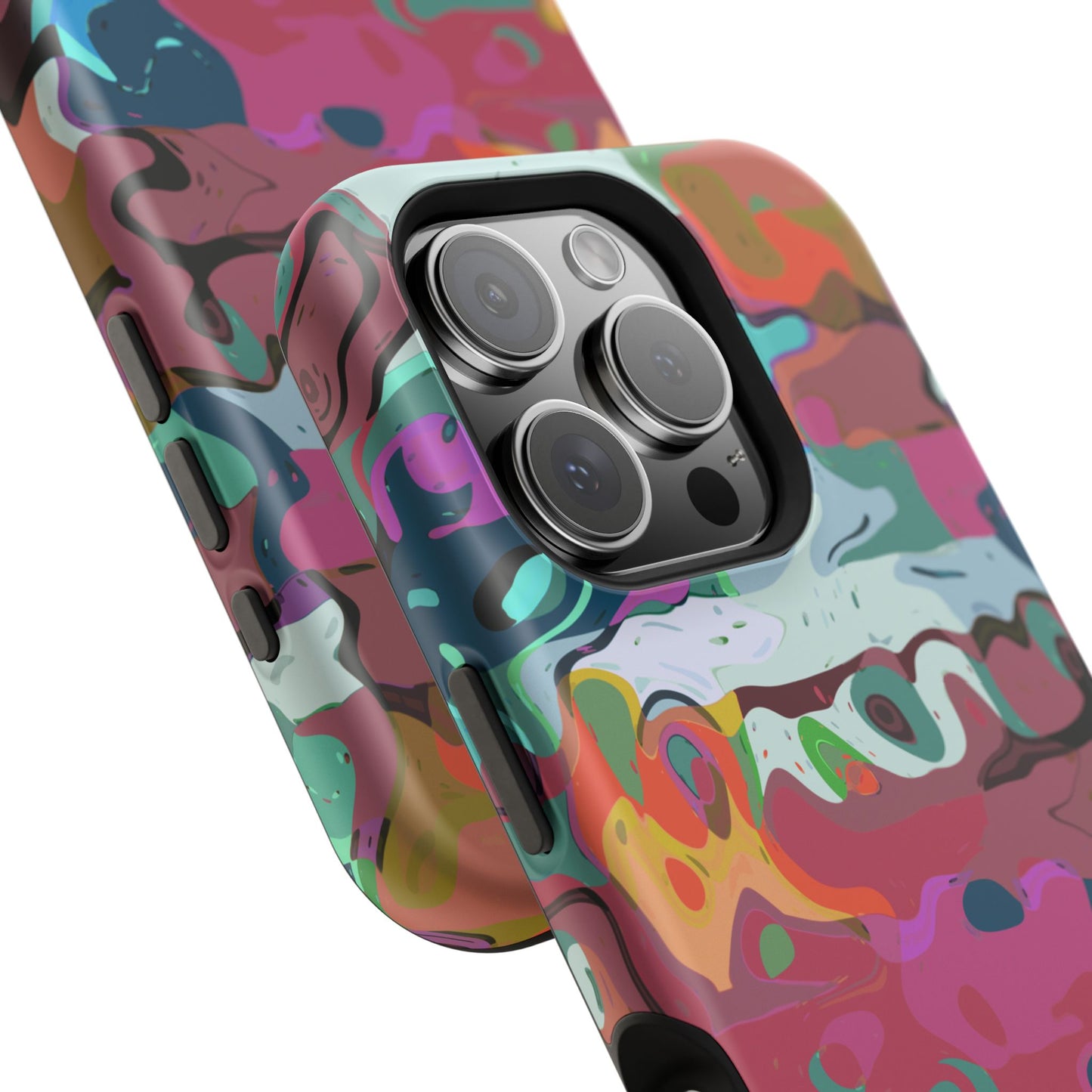 Colorful Abstract Marble - Magnetic Phone Case