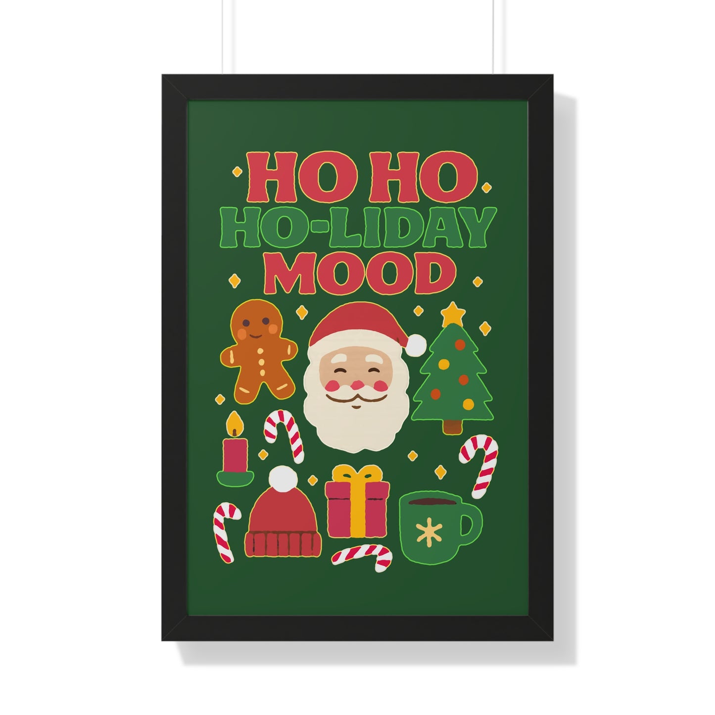 Ho Ho Ho-liday Mood - Framed Poster