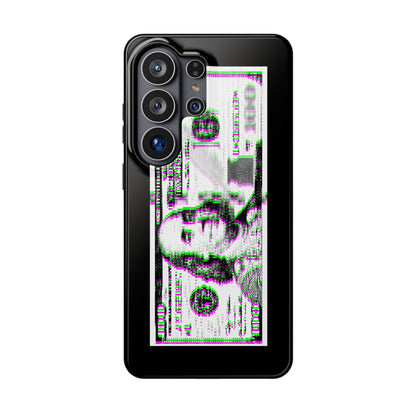 100 Dollars Bill - Green/Magenta Glitch - Magnetic Phone Case