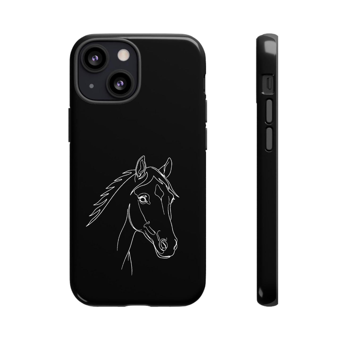 Horse Portrait Sketch - Tough Phone Case