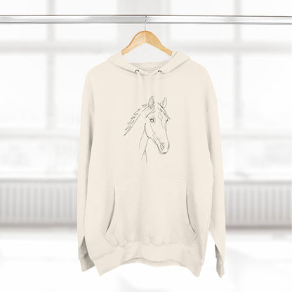 Horse Portrait Sketch - Hoodie