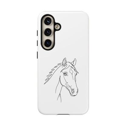 Horse Portrait Sketch - Tough Phone Case