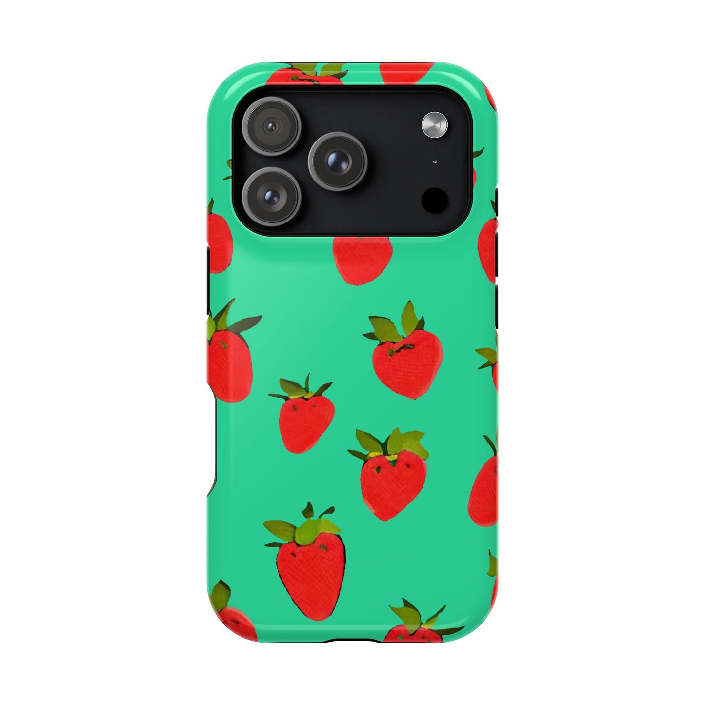 Strawberry Pattern - Magnetic Phone Case
