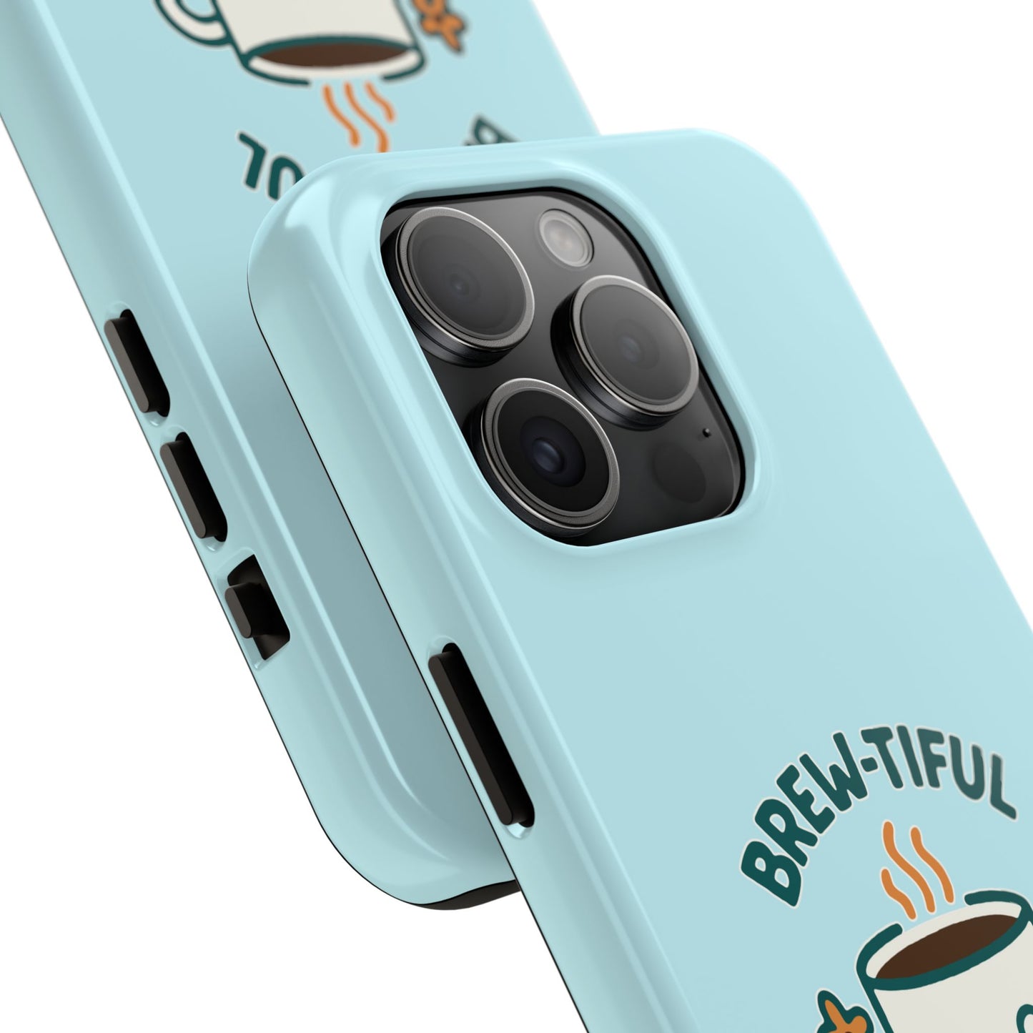 Brew-tiful Mornings Start Here - Phone Case