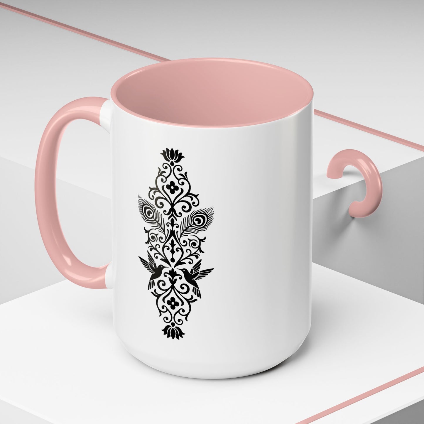 Hummingbird Soulmates - Color Accent Mug