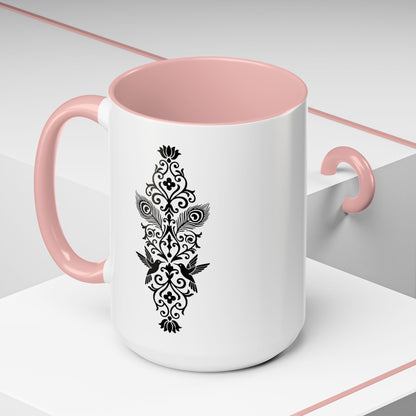 Hummingbird Soulmates - Color Accent Mug
