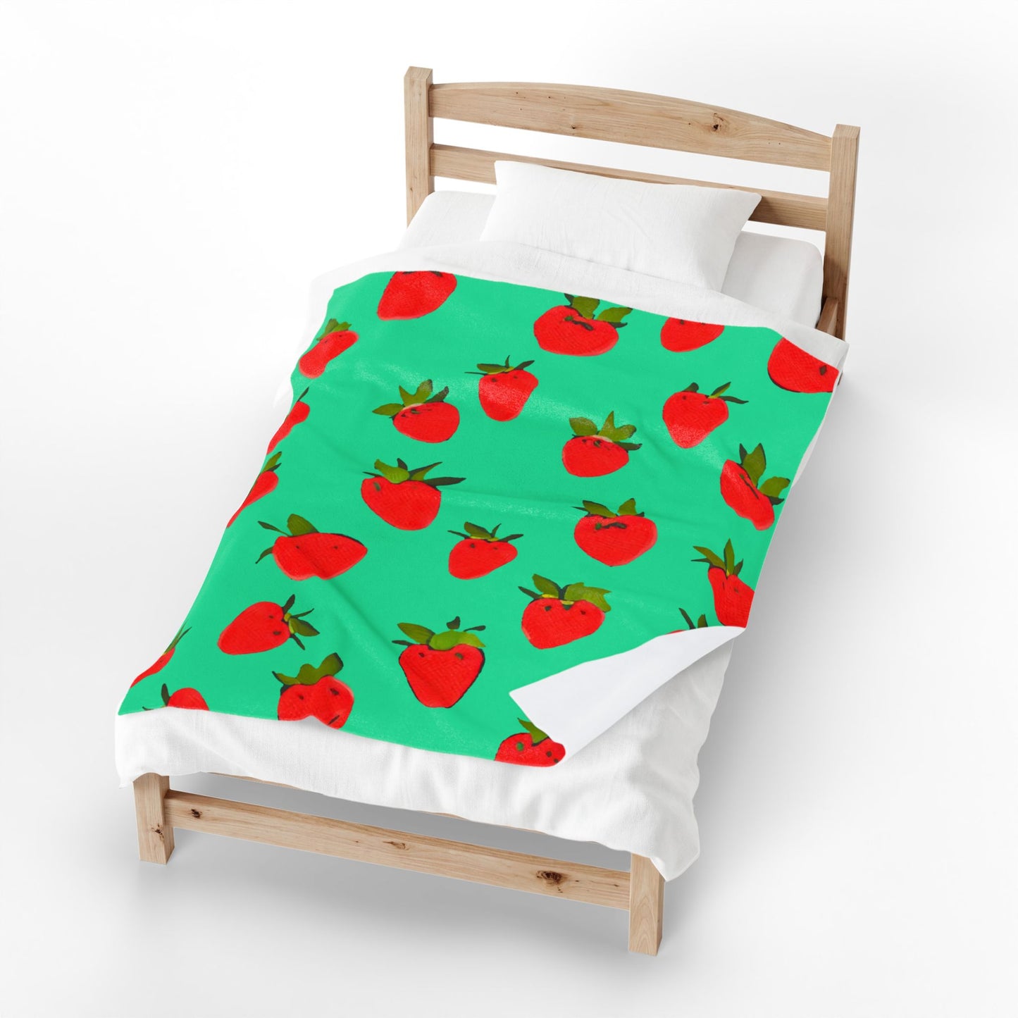 Strawberry Pattern - Plush Blanket