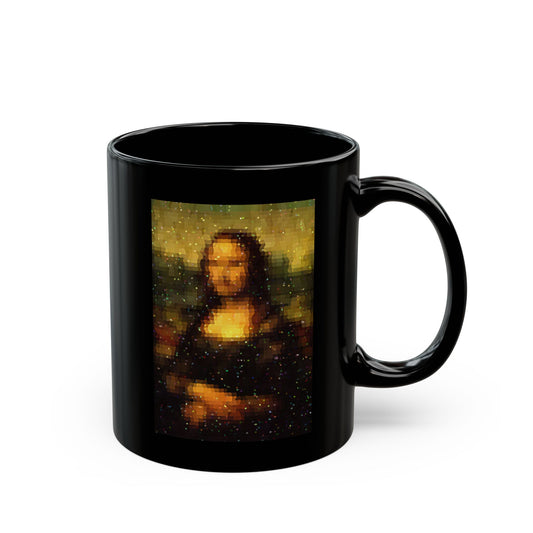 Pixel Muse — Silent Smile - Black Mug