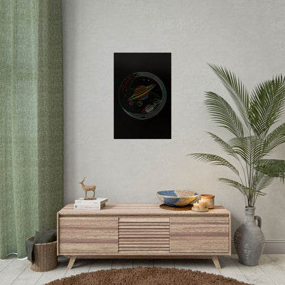 Galactic Rolled Posters, Space Wall Art, Planetary Decor, Astronaut Gift, Astronomy Print