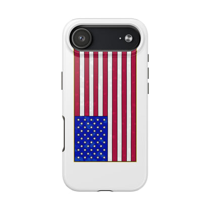 New Glory American Flag (Gold Edge Edition) - Phone Case