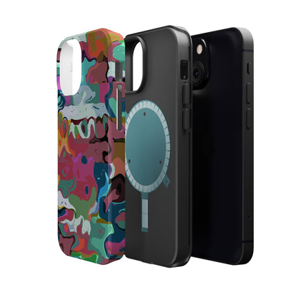 Colorful Abstract Marble - Magnetic Phone Case