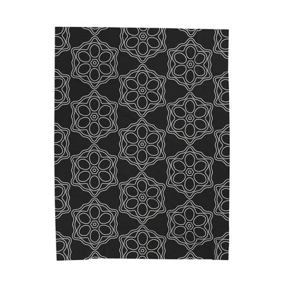 Geometric Sacred Flower - Plush Blanket