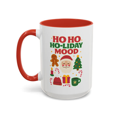 Festive Holiday Coffee Mug, Christmas Gift Mug, Fun Seasonal Drinkware, Ho Ho Ho-liday Mood, Cozy Hot Beverage Cup, Unique Gift Idea