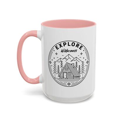 Explore Wilderness - Color Accent Mug