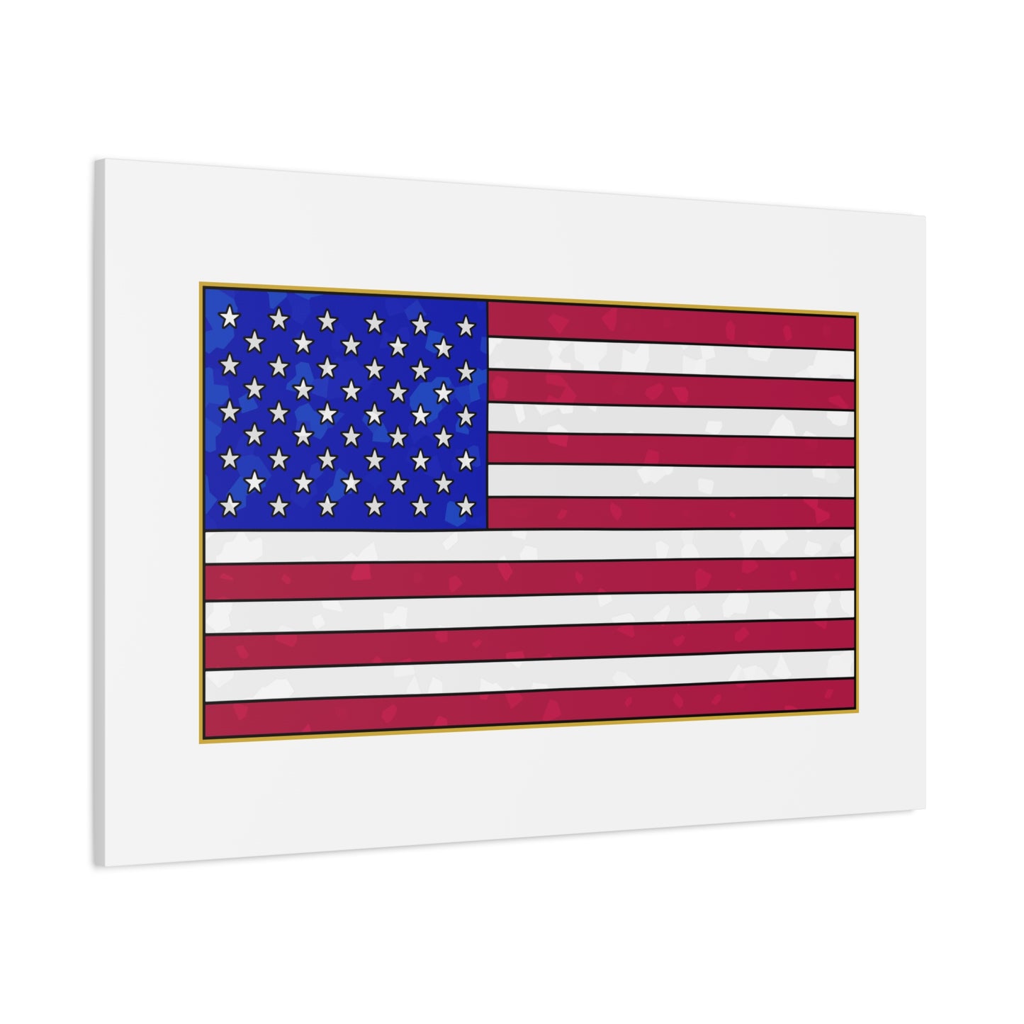 New Glory American Flag (Gold Edge Edition) - Canvas