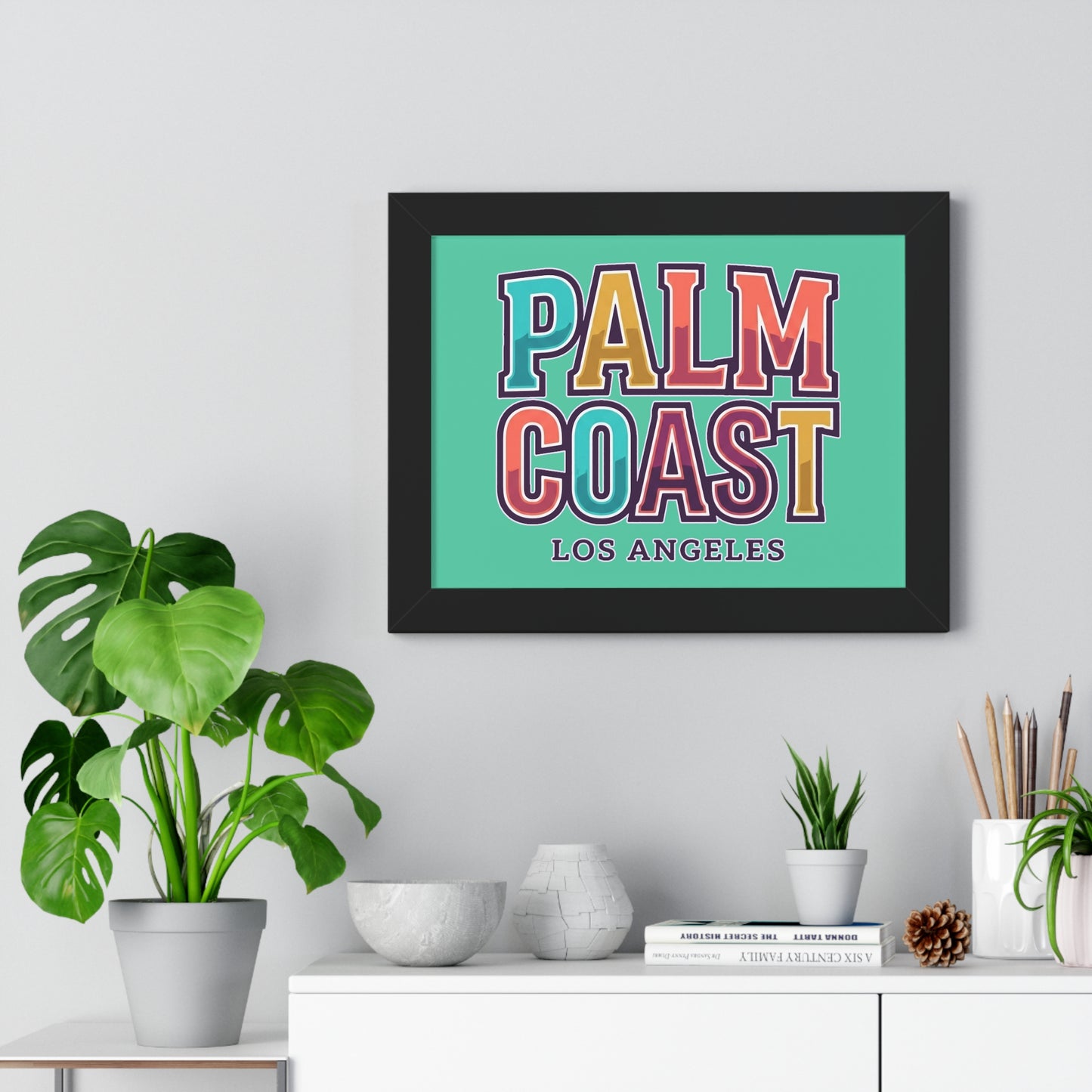 Palm Coast - Los Angeles - Framed Poster