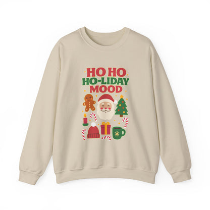 Festive Holiday Sweatshirt, Christmas Crewneck, Cozy Winter Gift, Unisex Sweatshirt, Seasonal Apparel, Ho Ho Ho-liday Mood