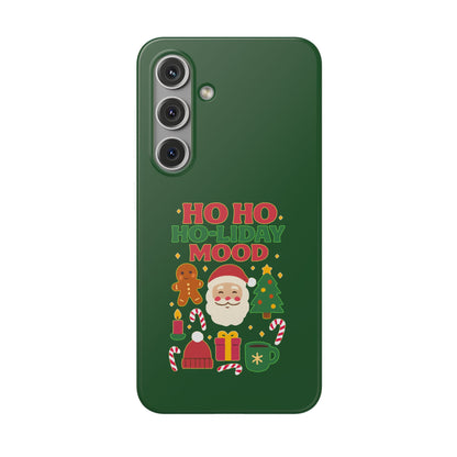 Festive Phone Case with Holiday Cheer, Christmas Gift, Winter Vibes, Ho Ho Ho Design, Cute Holiday Accessory