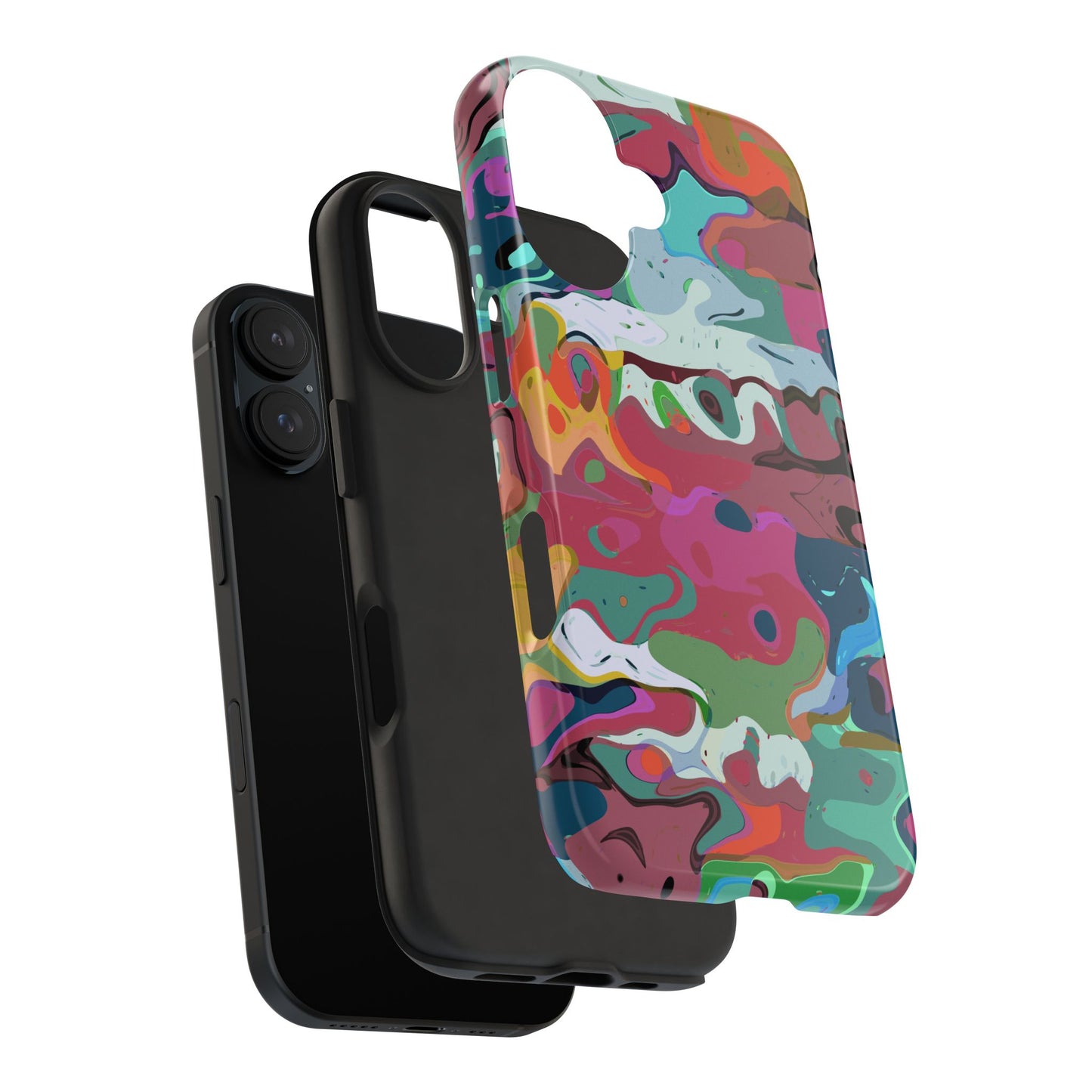 Colorful Abstract Marble - Phone Case