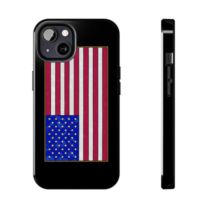 New Glory American Flag (Gold Edge Edition) - Phone Case