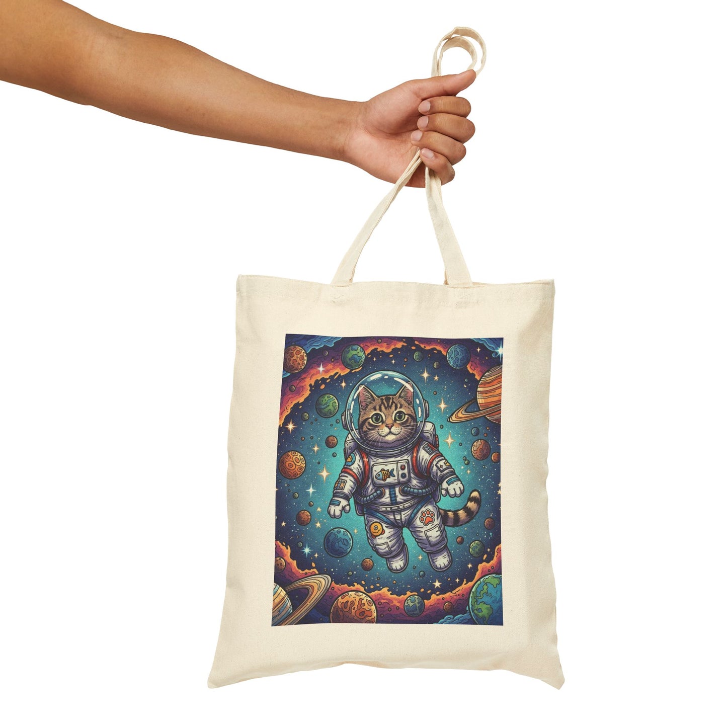 Astronaut Cat - Canvas Tote Bag