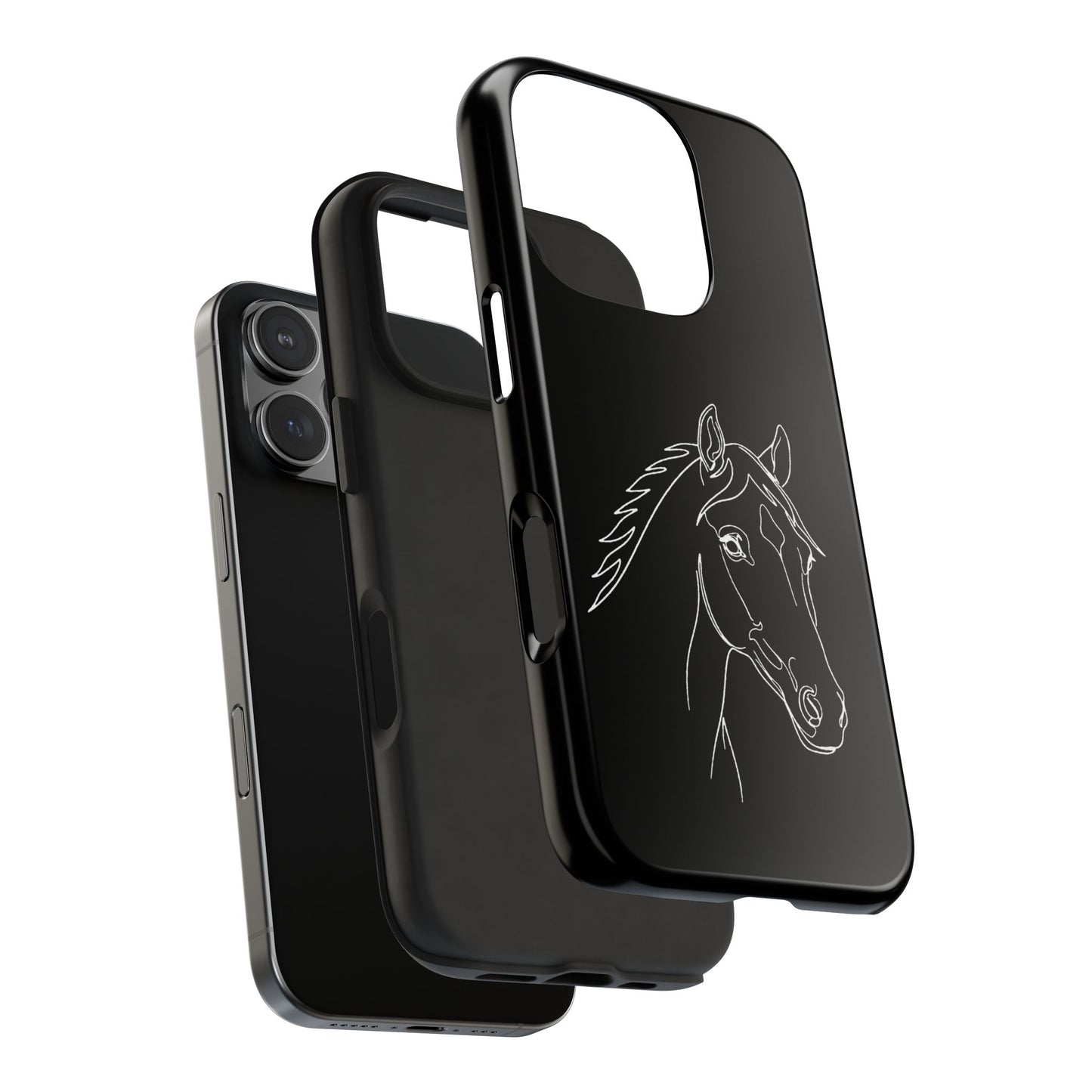 Horse Portrait Sketch - Phone Case